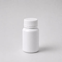 50ml HDPE White Plastic Tablet Bottles Tamper Evident
