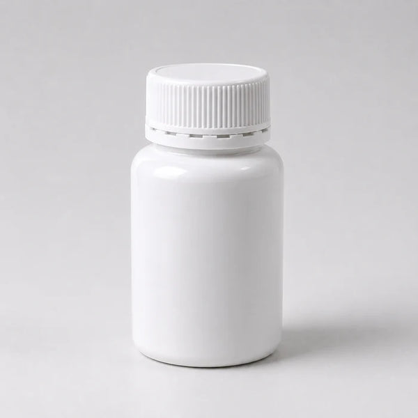 100ml HDPE White Plastic Tablet Bottles Tamper Evident