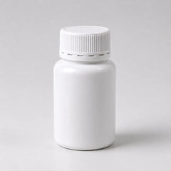 100ml HDPE White Plastic Tablet Bottles Tamper Evident