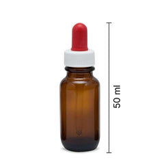 50ml Amber Glass Drop Dispensing Bottles (Per 12)