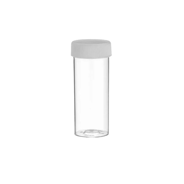 6 Drachm Clear Tablet Vials with Screw Cap