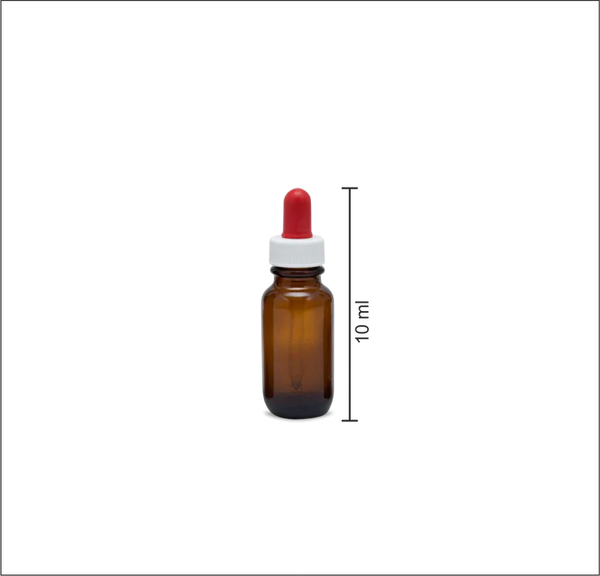 10ml Amber Glass Dropper Bottles (Per 10)