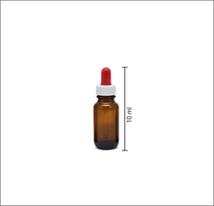 10ml Amber Glass Dropper Bottles (Per 10)