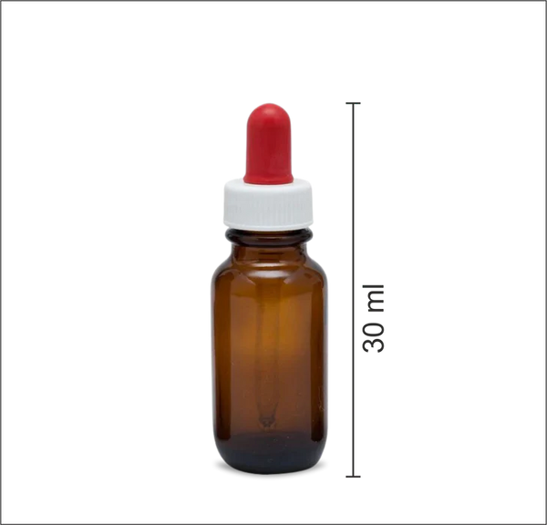 30ml Amber Glass Dropper Bottles (Per 10)