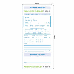 Prescription Intake Forms Or Checklist Pads
