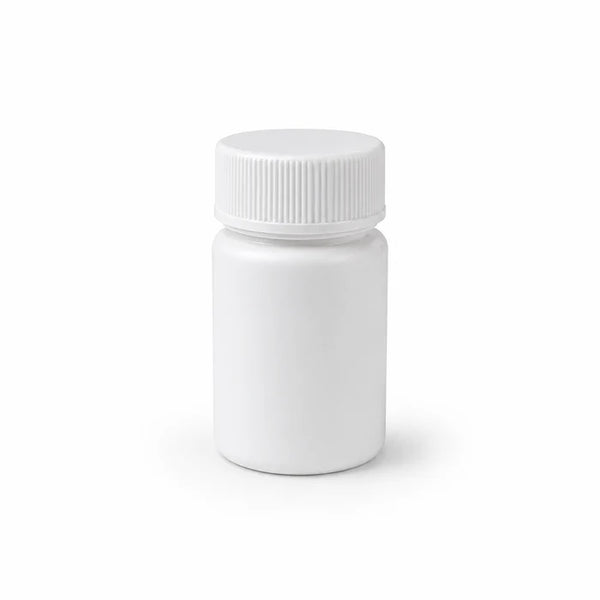 50ml HDPE White Plastic Tablet Bottles Screw Cap