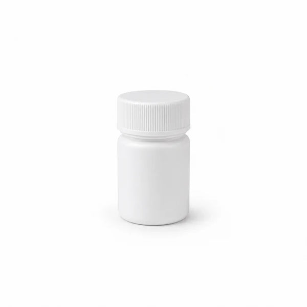 30ml HDPE White Plastic Tablet Bottles Screw Cap