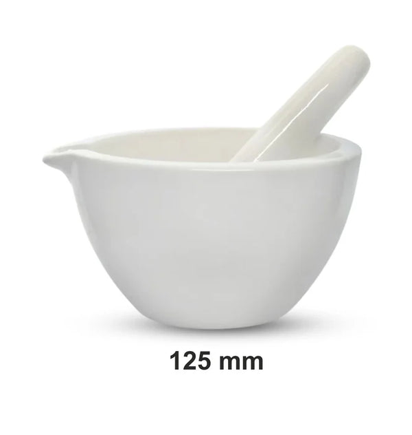 Mortar and Pestle Porcelain 125mm