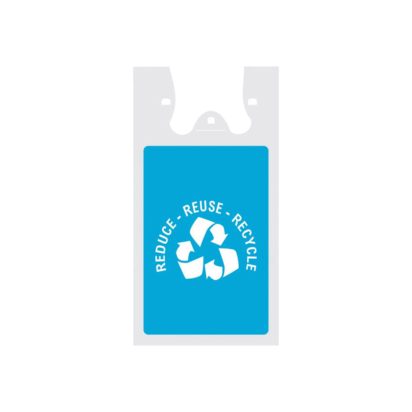 Plastic Bags Blue Medium Reusable Bag Ban Compliant