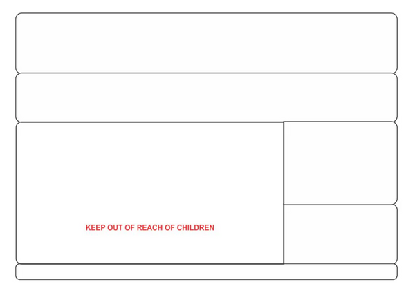 Dispensing Labels Blank LOTS Head Out