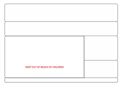 Dispensing Labels Blank LOTS Head Out