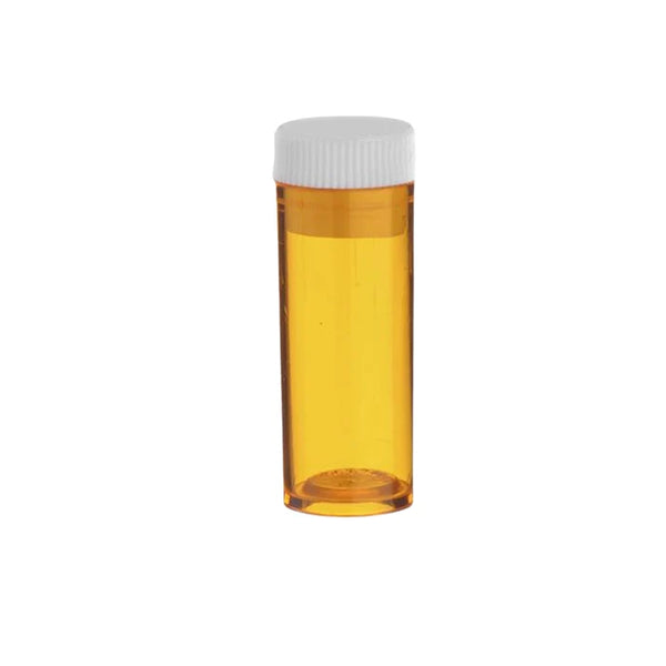 6 Drachm Amber Tablet Vials with Screw Cap