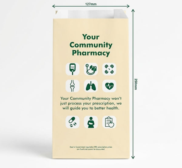 Paper Bags Generic Your Community Medium Per 2500