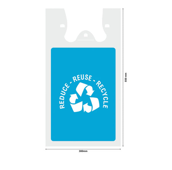 Plastic Bags Blue Extra Large Reusable Bag Ban Compliant