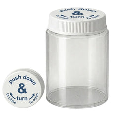 40 Drachm Clear Tablet Vials with CRC