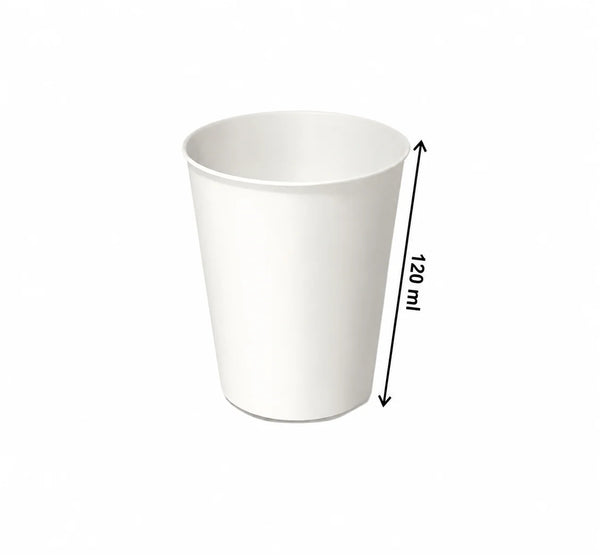 Eco Paper Cups White 120ml