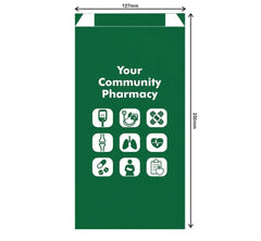Paper Bags Generic Your Community Green Medium Per 2500