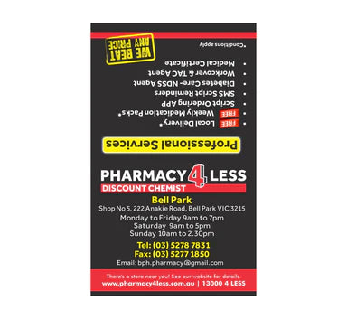 Paper Repeat Backing Pharmacy4Less Bell Park