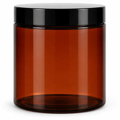 500g Amber Glass Ointment Jars (Per 10)