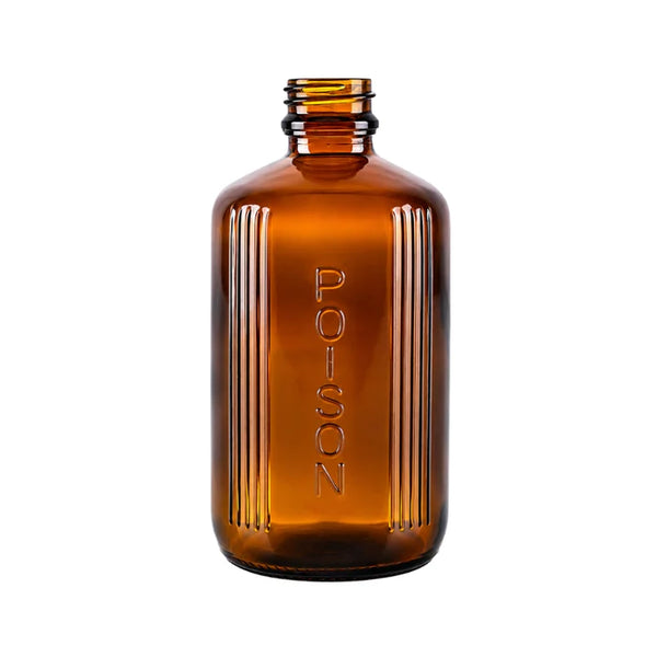 200ml Amber Glass Poison Bottles 24mm