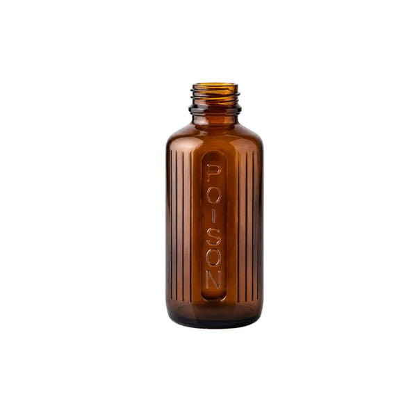 50ml Amber Glass Poison Bottles 24mm