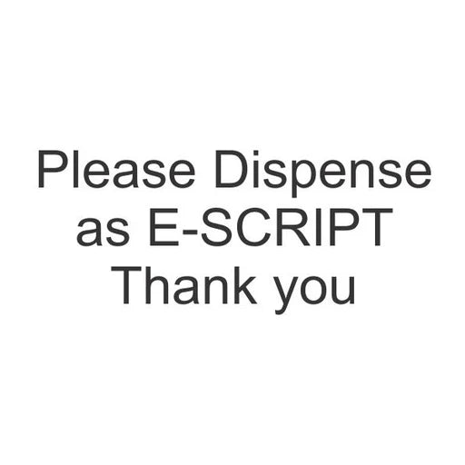 Please Dispense as E-SCRIPT Stamp